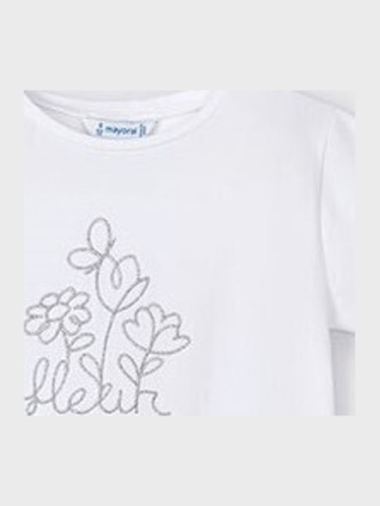 Kids' T-shirt White Flower
