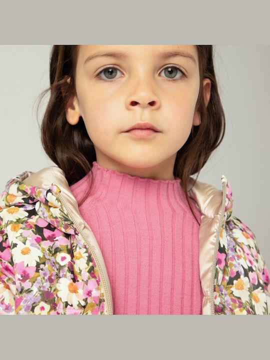Kids' Casual Jacket Double Sided with Hood Beige
