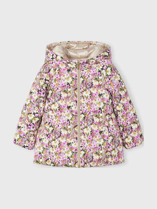 Kids' Casual Jacket Double Sided with Hood Beige
