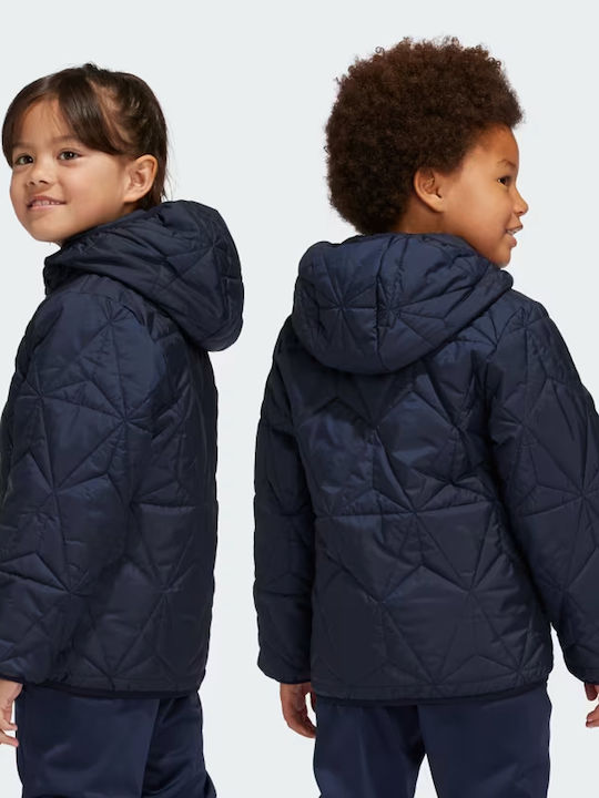 Kids' Sports Jacket with Hood Blue