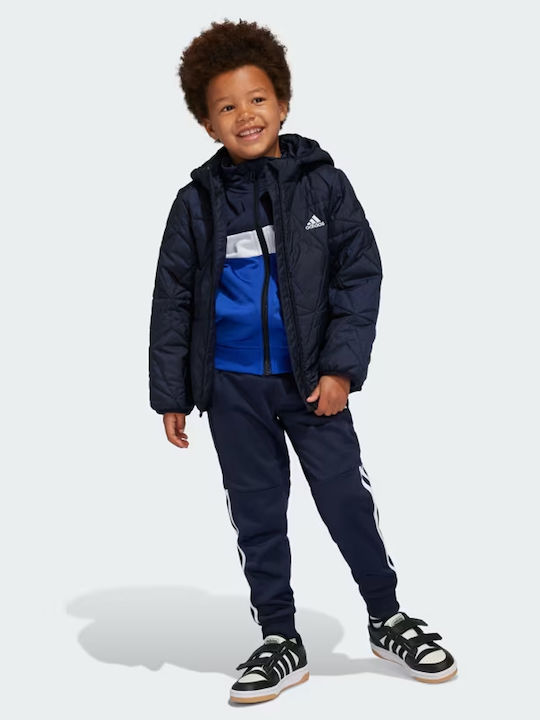 Kids' Sports Jacket with Hood Blue