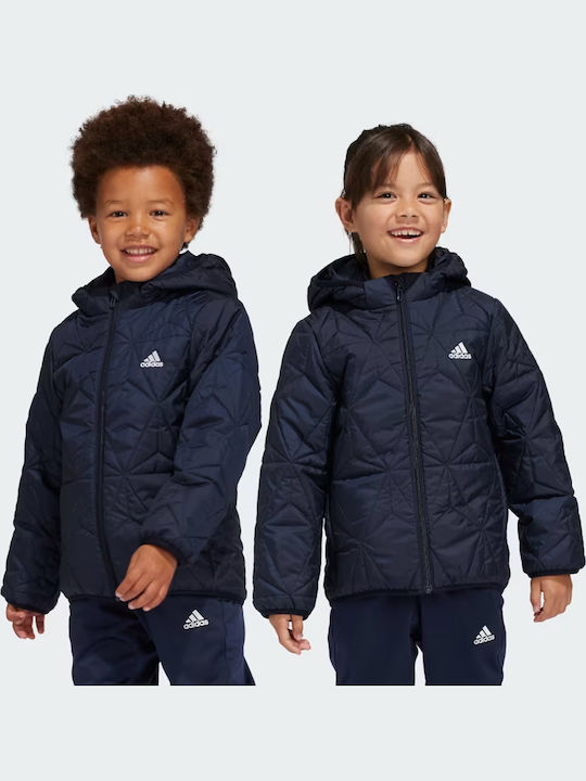Kids' Sports Jacket with Hood Blue