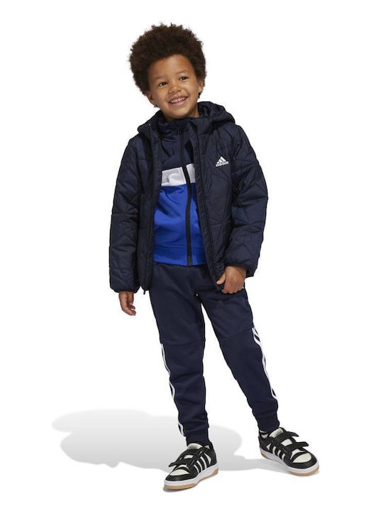 Kids' Sports Jacket with Hood Blue