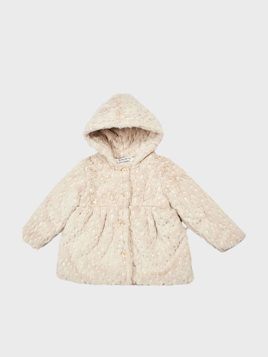 Kids' Fur Short with Hood Graphite