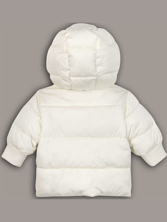 Kids' Casual Jacket with Hood Ecru