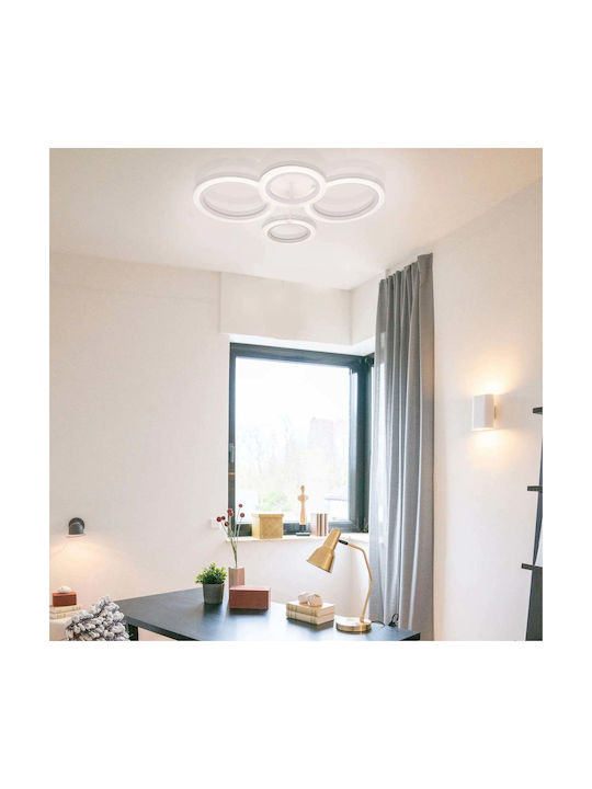 Alista Home Plafonieră de Tavan Albă cu LED Integrat și Telecomandă