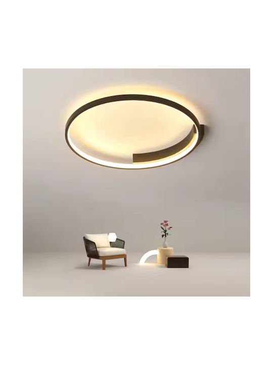Alista Home Plafonieră de Tavan Neagră cu LED Integrat și Telecomandă