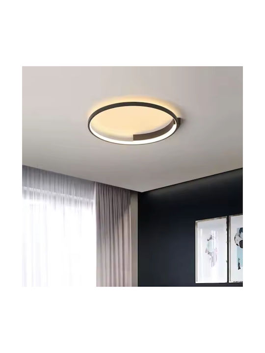 Alista Home Plafonieră de Tavan Neagră cu LED Integrat și Telecomandă
