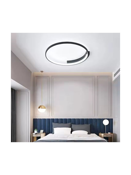 Alista Home Plafonieră de Tavan Neagră cu LED Integrat și Telecomandă