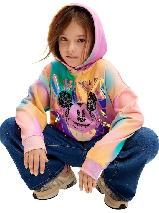 Παιδικό Φούτερ με Κουκούλα και Τσέπες Rosa Tutupi Bonnie Mickey