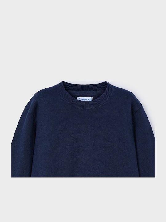 Kinderpullover Langarm dunkelblau Basic