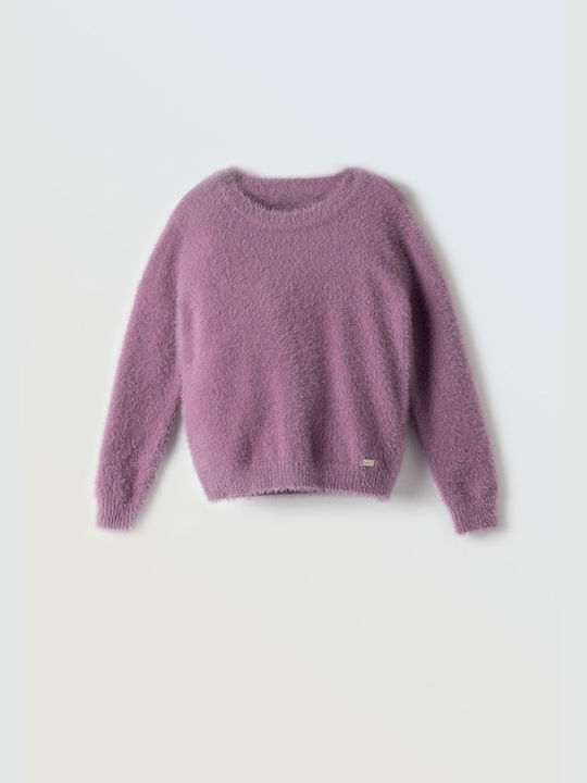 Kids' Sweater Long Sleeve Purple