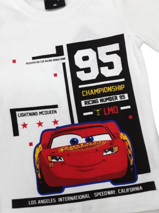 Παιδικό T-shirt Λευκό Cars