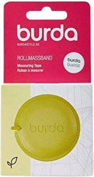 Tailor's Measuring Tape Made Eco-leather Aenne Burda Collection Lemon