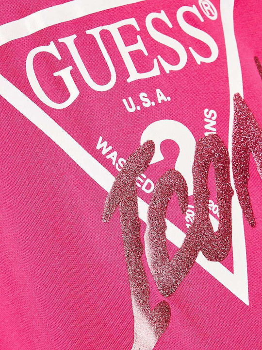 Kids' Dress Top Long Sleeve Fuchsia