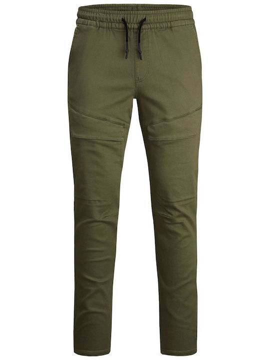 Kids' Cargo Fabric Pants Green