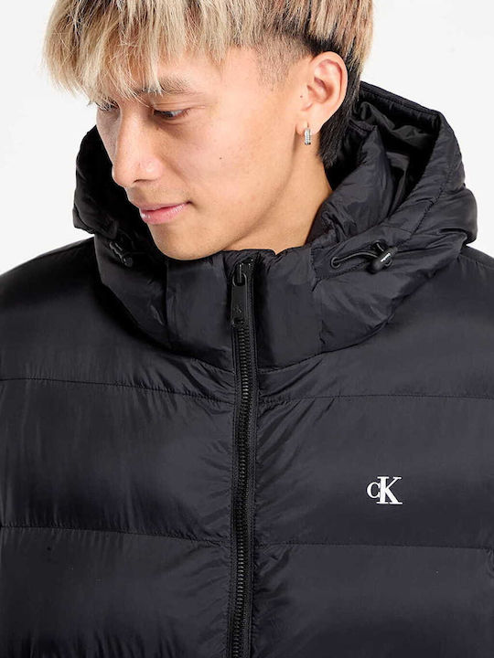 Μπουφάν Puffer Αδιάβροχο Μαύρο, Navy Μπλε
