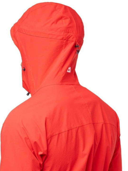 Athletic Jacket Waterproof and Windproof Chill Red, Cactus