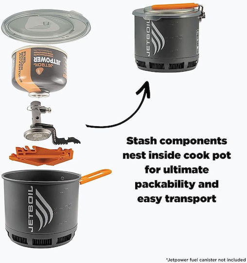 Jetboil Arzător cu gaz pentru butelie 200gr