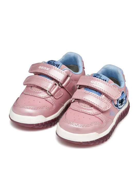 Lightyloo Kinder Sneakers Anatomisch mit Klettverschluss Rosa