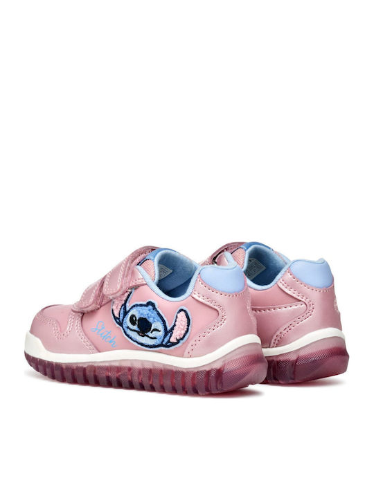 Lightyloo Kinder Sneakers Anatomisch mit Klettverschluss Rosa
