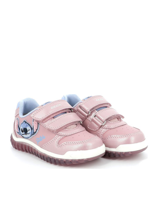 Lightyloo Kinder Sneakers Anatomisch mit Klettverschluss Rosa
