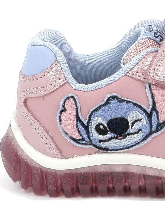 Lightyloo Kinder Sneakers Anatomisch mit Klettverschluss Rosa