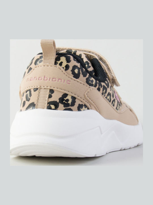 Memory Kids Sneakers with Scratch Beige