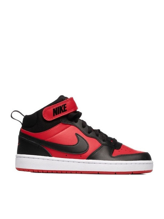 Court Borough Mid 2 Παιδικά Sneakers High με Σκρατς Κόκκινα CD7782-602