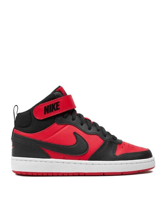 Court Borough Mid 2 Παιδικά Sneakers High με Σκρατς Κόκκινα CD7782-602