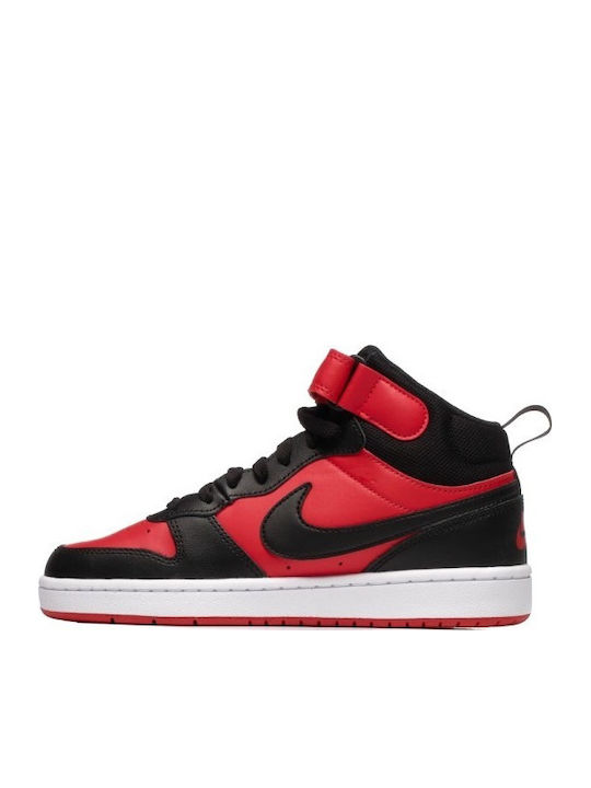 Court Borough Mid 2 Παιδικά Sneakers High με Σκρατς Κόκκινα CD7782-602