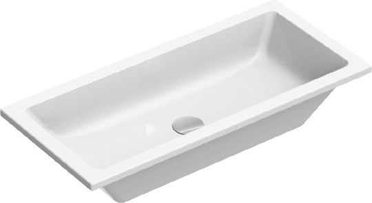 KLP Marion Unterbauwaschbecken Porzellan 51x37x17cm Weiß