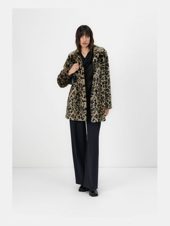 Κοντή Γυναικεία Γούνα Animal Print