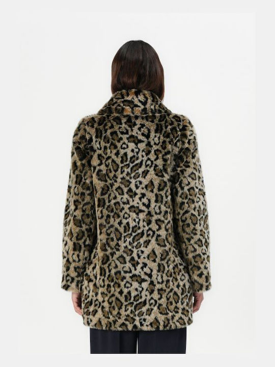 Κοντή Γυναικεία Γούνα Animal Print