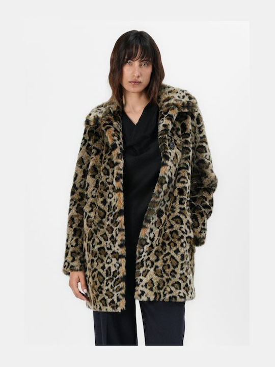 Κοντή Γυναικεία Γούνα Animal Print