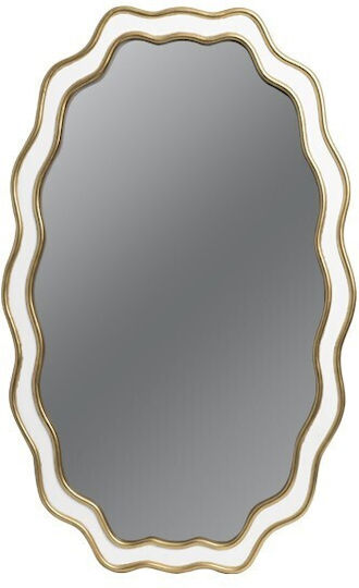 Wandspiegel mit Gold Hölzernes Rahmen 80x50cm 1Stück