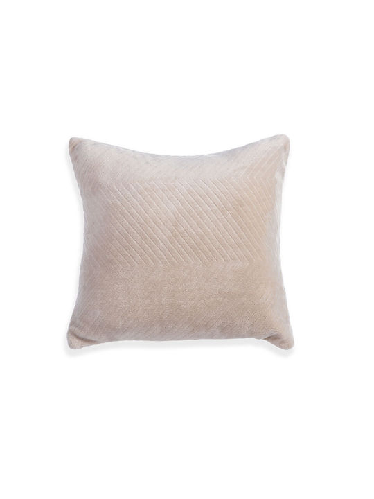 Nef-Nef Homeware Sofa Cushion Dakari Fleece Brown 99 45x45cm