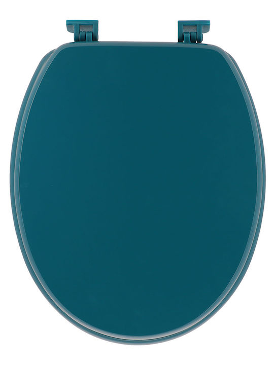Eurocasa Καπάκι Λεκάνης Ξύλινο 45.5x37.2cm Μπλε