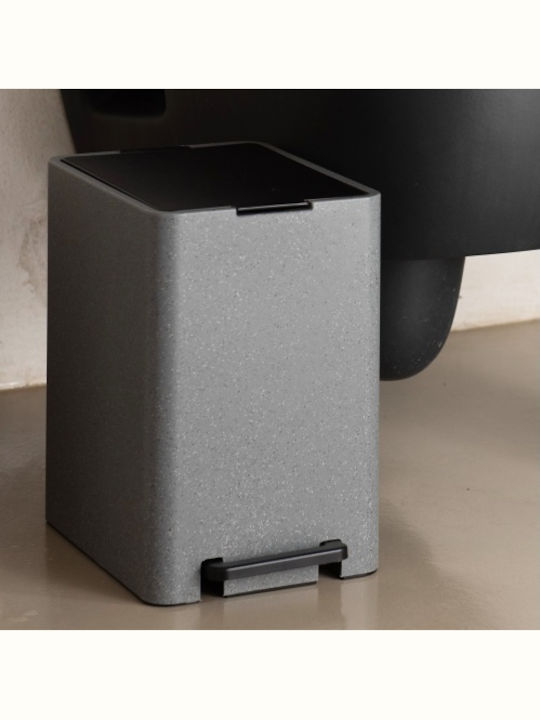 Bathroom Pedal Bin 17L 18.5x26x37cm Inner Bin 10L 1.04kg Plastic Soft Close Petra Elladas