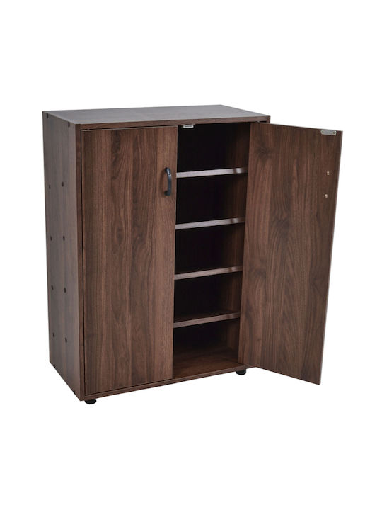 Wooden Shoe Organizer Brown 60x30x83.5cm