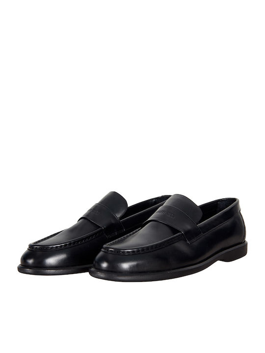 Leder Herren Mokassins in Schwarz Farbe