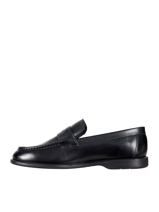 Leder Herren Mokassins in Schwarz Farbe