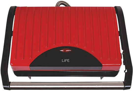 Life Scarlet Τοστιέρα για 2 Τοστ 700W Κόκκινη