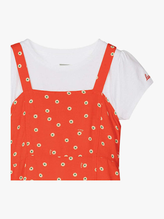 Mädchenkleid Orange