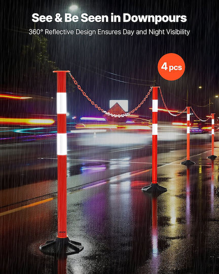 Vevor Traffic Chain In Red Colour Length 1.5m