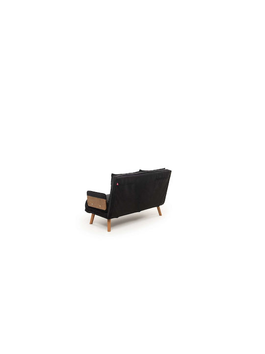 Cosmo Двуместен Диван Спалня Текстил Black 120x78x82см.