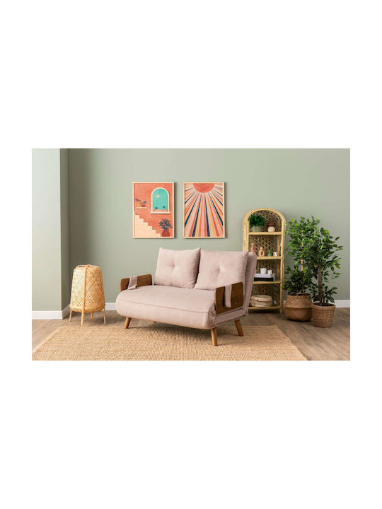 Cosmo Two-Seater Couch Bed Bohemian Mink 120x78x82cm