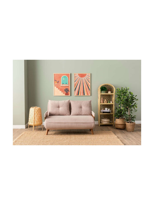 Cosmo Two-Seater Couch Bed Bohemian Mink 120x78x82cm