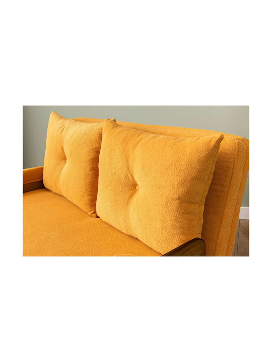 Cosmo Cu două locuri Canapea Pat Mustard 120x78x82cm.