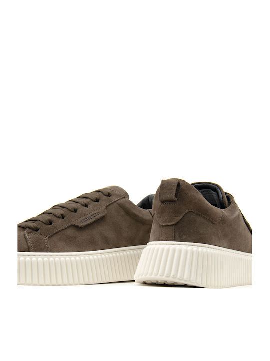 Herren Flatforms Sneakers Braun